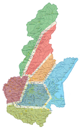 mappa della provincia di brescia diviso in zone